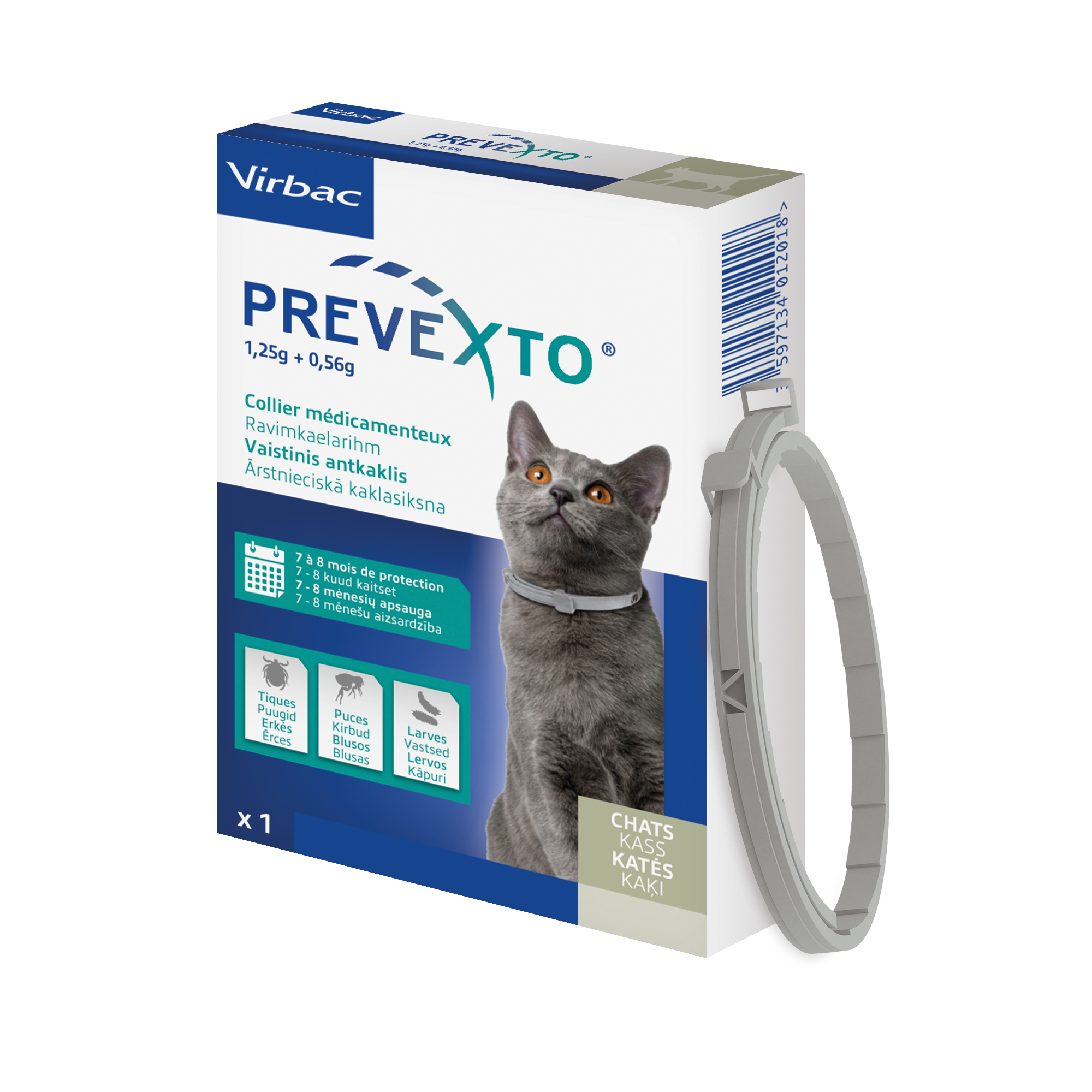 PREVEXTO collier pour chats