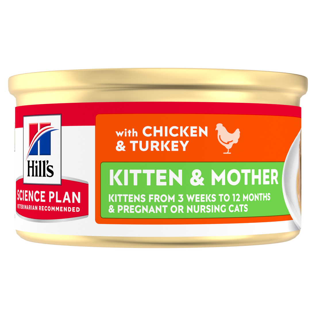 HILL’S Science Plan Kitten &amp; Mother en mousse au poulet et à la dinde – Pâtée pour chatte &amp; chaton