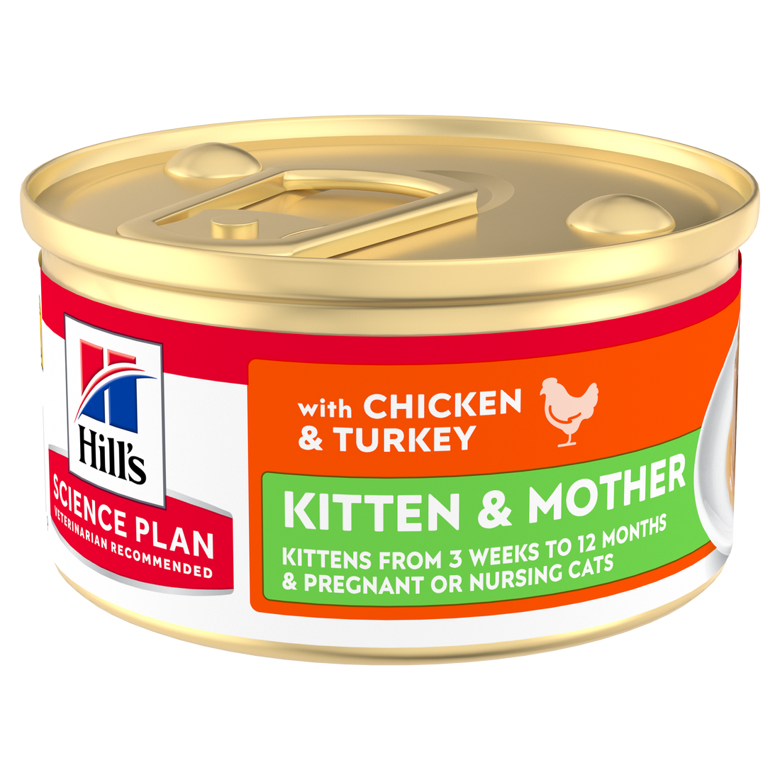 HILL’S Science Plan Kitten &amp; Mother en mousse au poulet et à la dinde – Pâtée pour chatte &amp; chaton