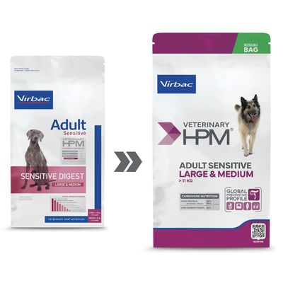Veterinary HPM Adult Sensitive Large &amp; Medium Dog