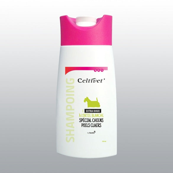 Shampoing pour poils clairs chien