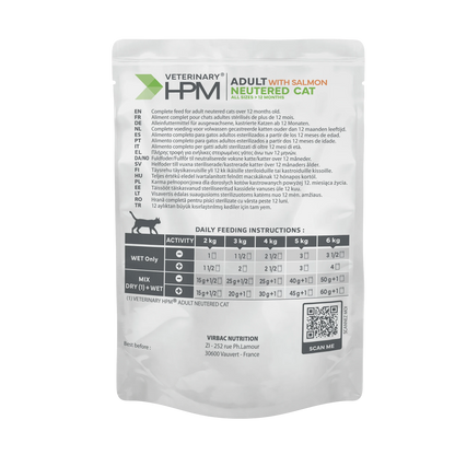 VIRBAC VETERINARY HPM Physiologique Adult Neutered Cat Sterilise