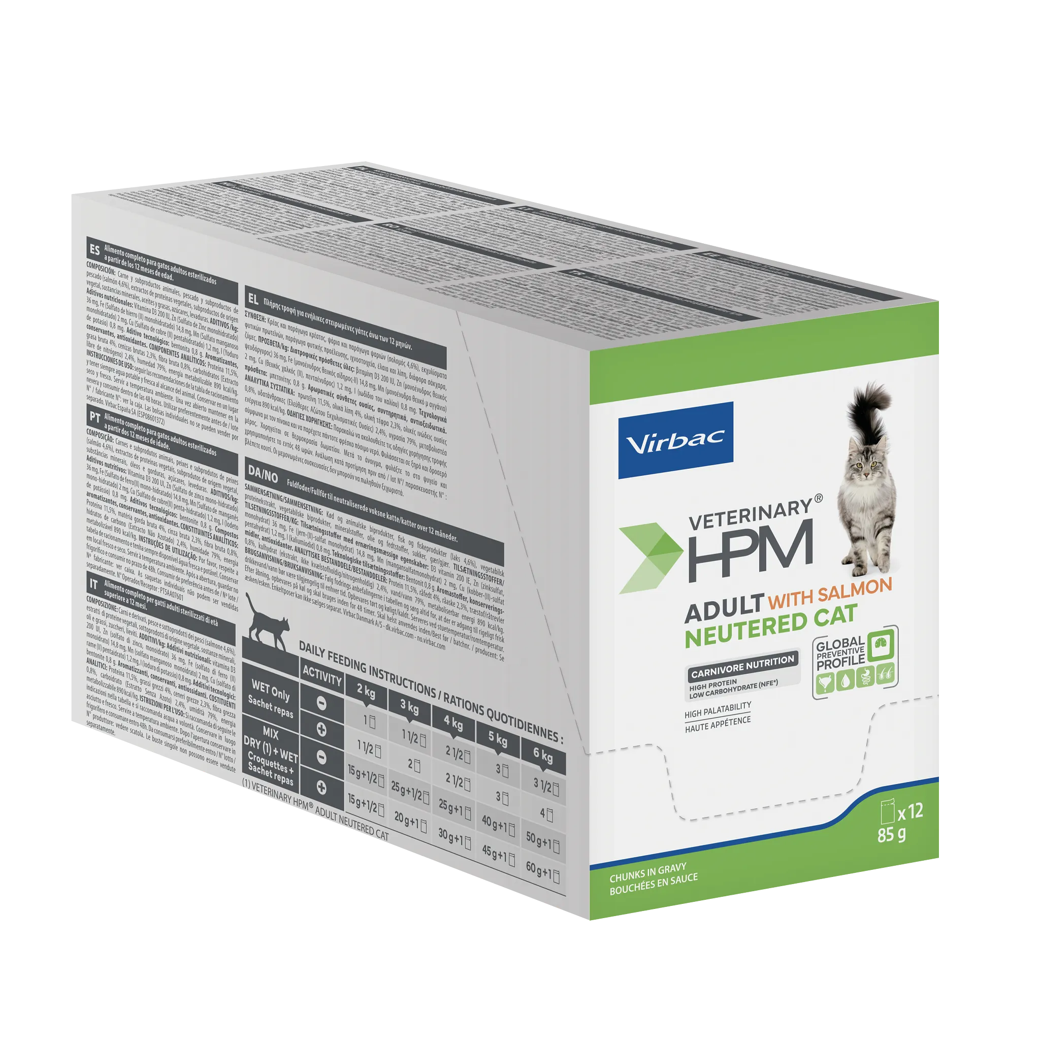 VIRBAC VETERINARY HPM Physiologique Adult Neutered Cat Sterilise