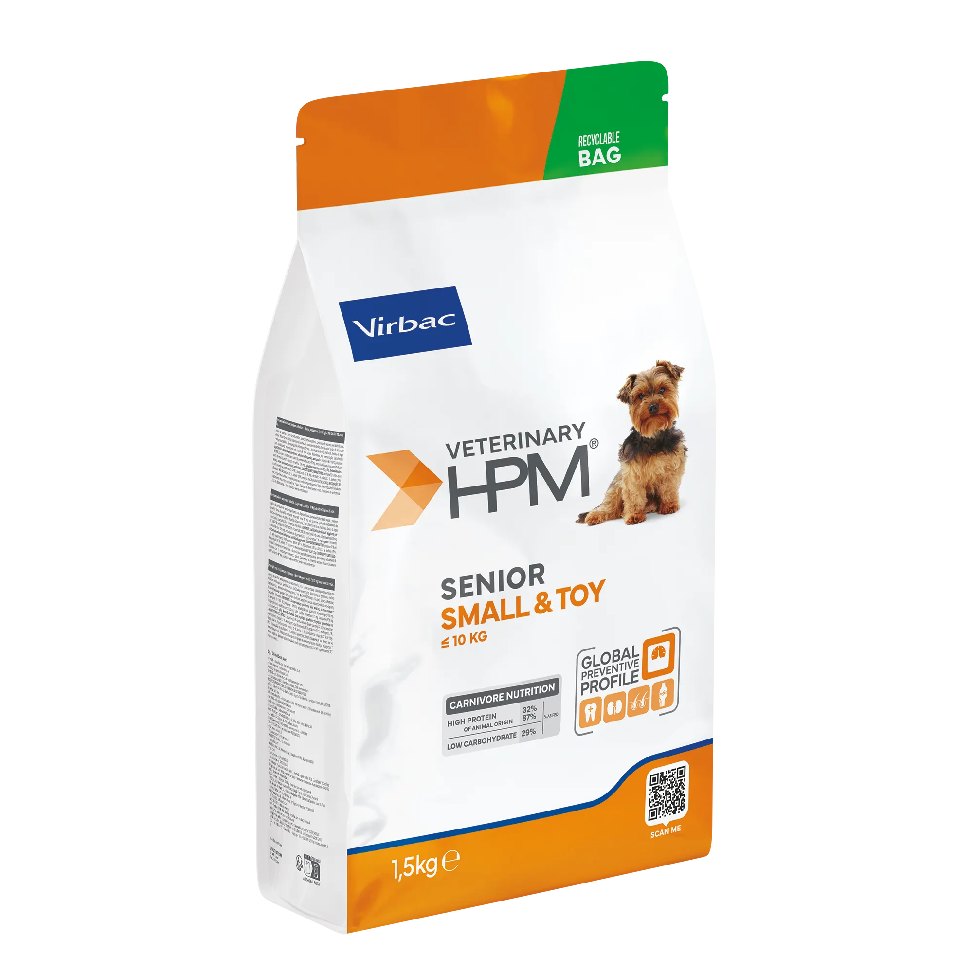 Veterinary HPM Senior Neutered Dog Small &amp; Toy