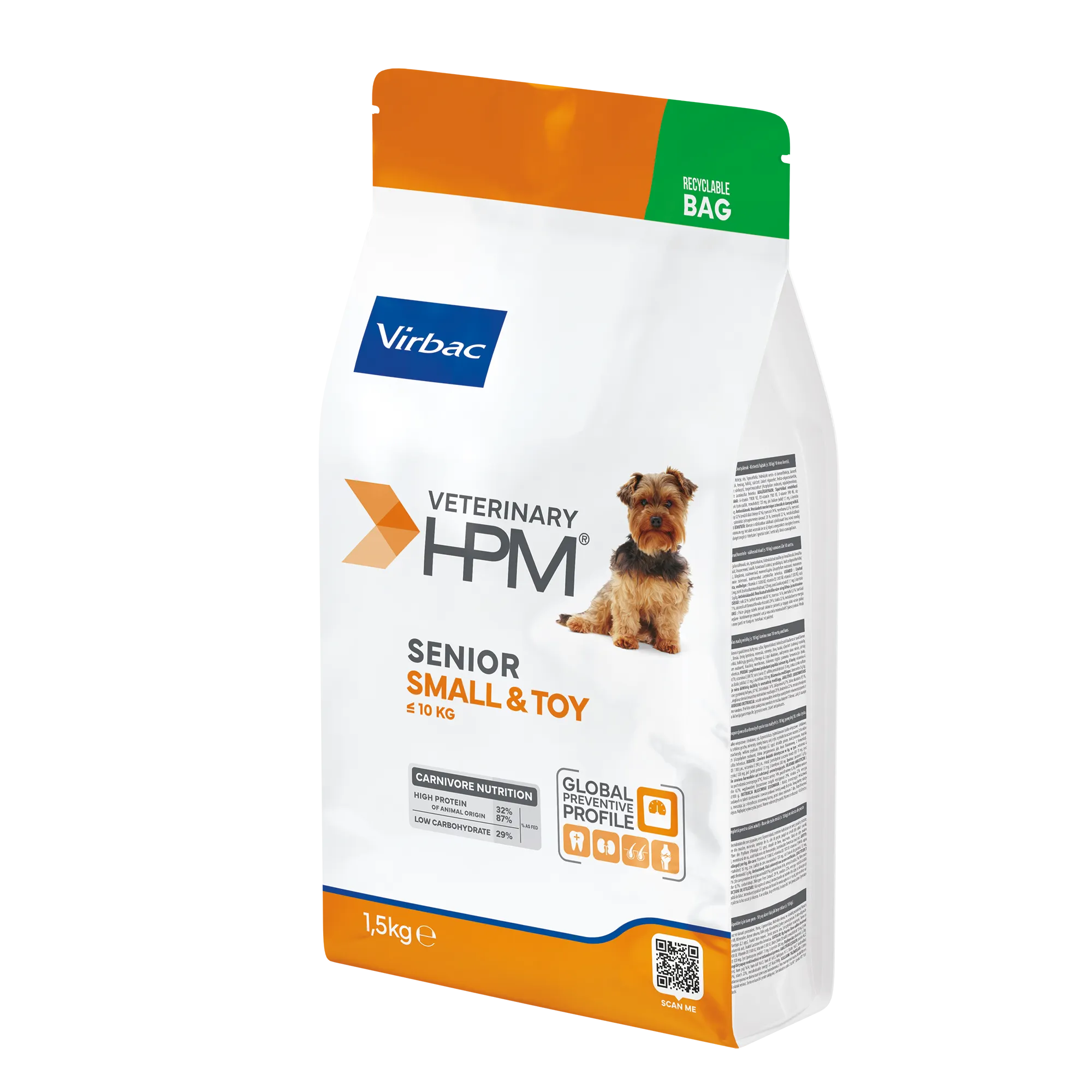 Veterinary HPM Senior Neutered Dog Small &amp; Toy