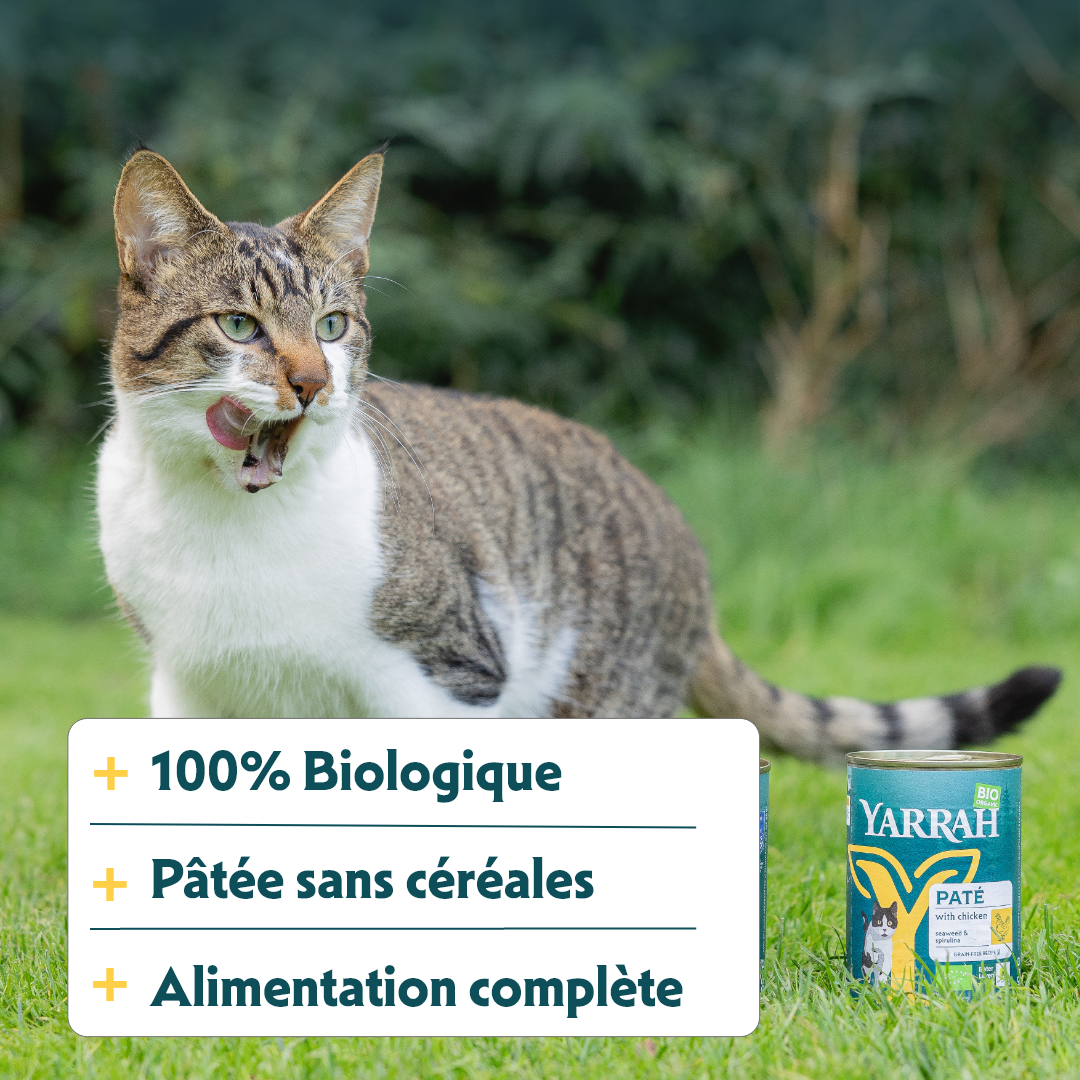 Yarrah pâtées bio - Lot 12 x 400g