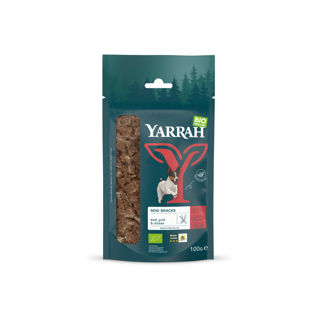 Yarrah mini snacks bio pour chien