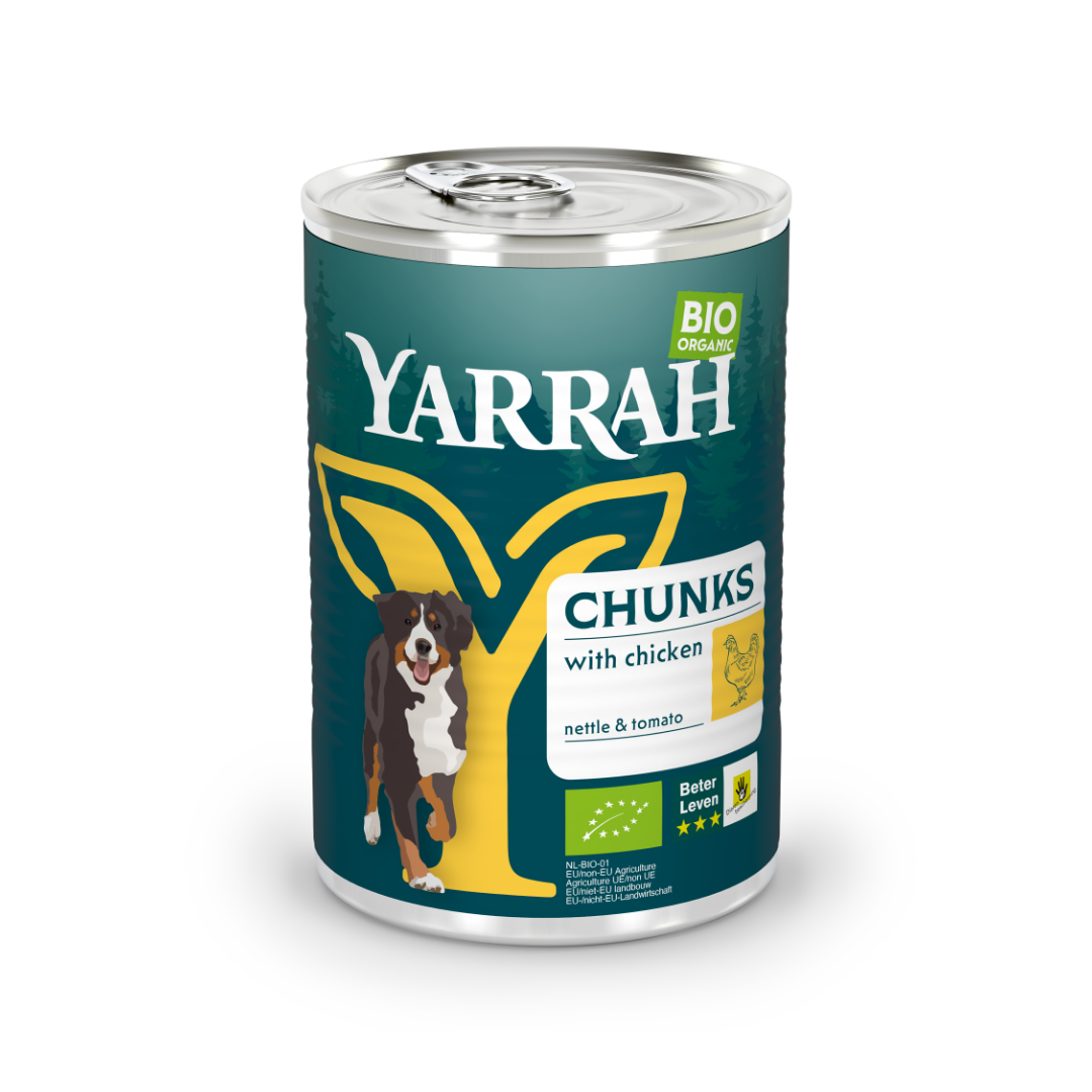 Yarrah bouchées bio Chien - Lot 12 x 405 g