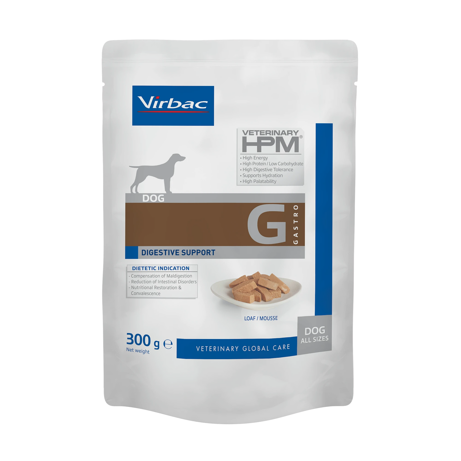 Mousse pour chien recommandée en cas de  * Compensations de mal-absorption / mal-digestion • Réduction des troubles digestifs • Insuffisance pancréatique exocrine chronique, • Récupération nutritionnelle • Convalescence