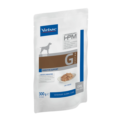 Mousse pour chien recommandée en cas de  * Compensations de mal-absorption / mal-digestion • Réduction des troubles digestifs • Insuffisance pancréatique exocrine chronique, • Récupération nutritionnelle • Convalescence