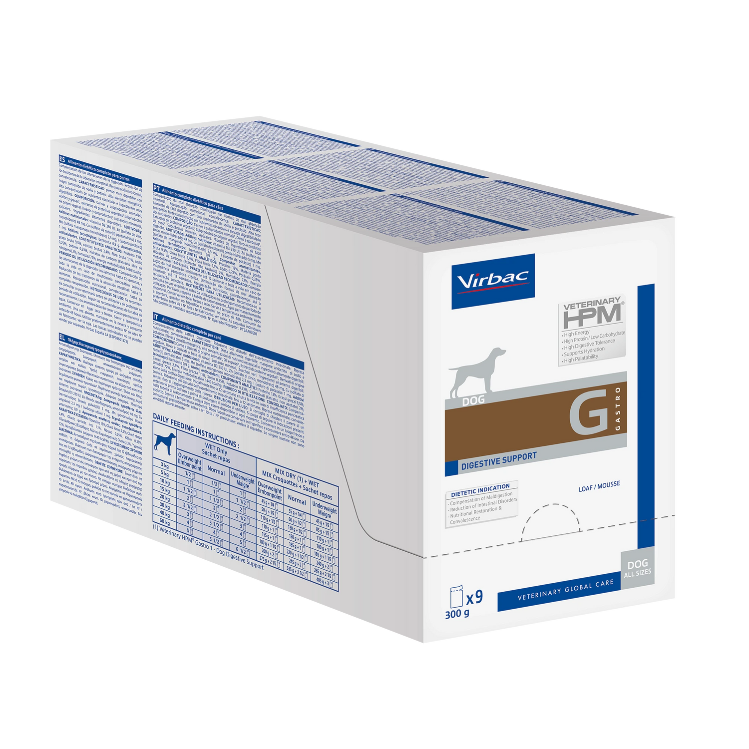 Mousse pour chien recommandée en cas de  * Compensations de mal-absorption / mal-digestion • Réduction des troubles digestifs • Insuffisance pancréatique exocrine chronique, • Récupération nutritionnelle • Convalescence