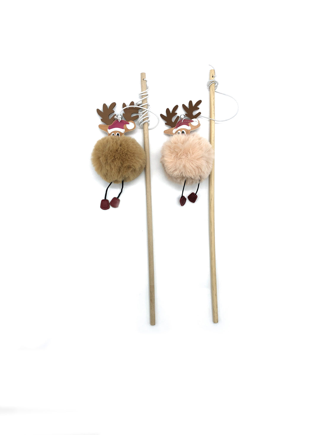 Canne à pêche de Noel peluche Renne 70 cm