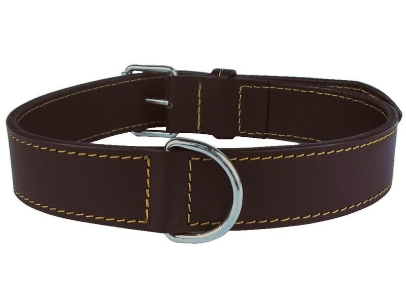 Collier en cuir double marron