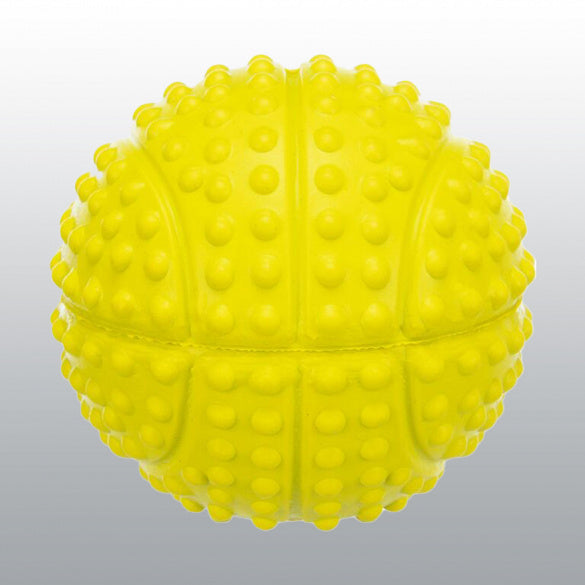 Balle de sport en caoutchouc pour chien Jaune