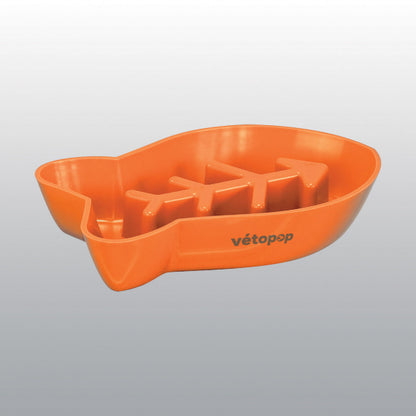 Gamelle anti-glouton Poissons Pop chat 350ml