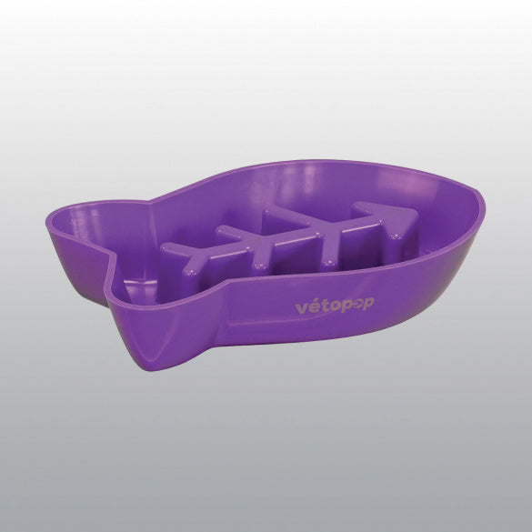 Gamelle anti-glouton Poissons Pop chat 350ml