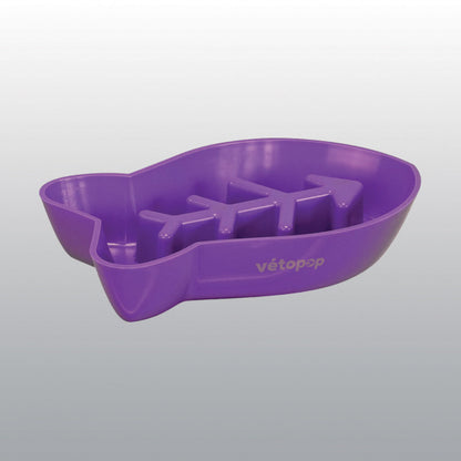 Gamelle anti-glouton Poissons Pop chat 350ml