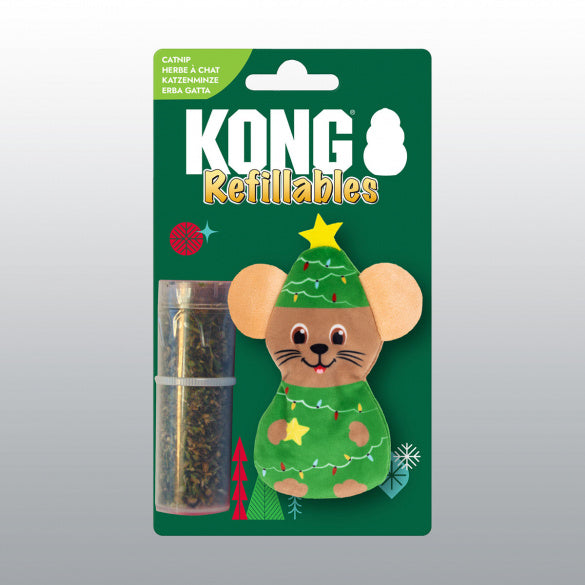 Kong - Jouet Refillables Mouse Noël - Chat