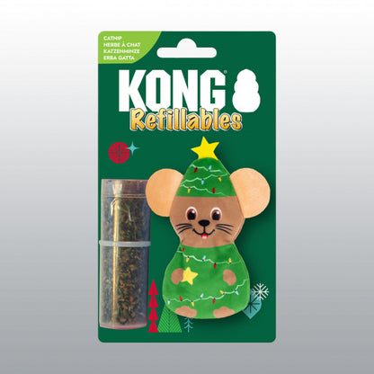 Kong - Jouet Refillables Mouse Noël - Chat