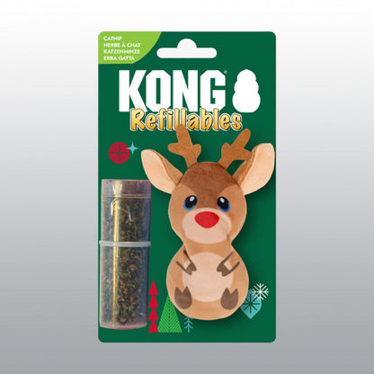 Kong - Jouet Holiday Refillables Renne - Chat