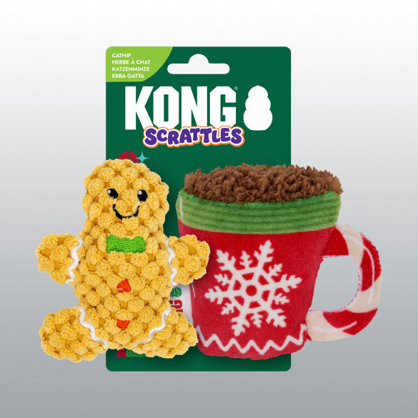 Kong - Jouet Scrattle GBC Noël - Chat