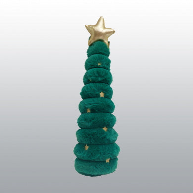 Jouet peluche sapin velours Noël - Chien