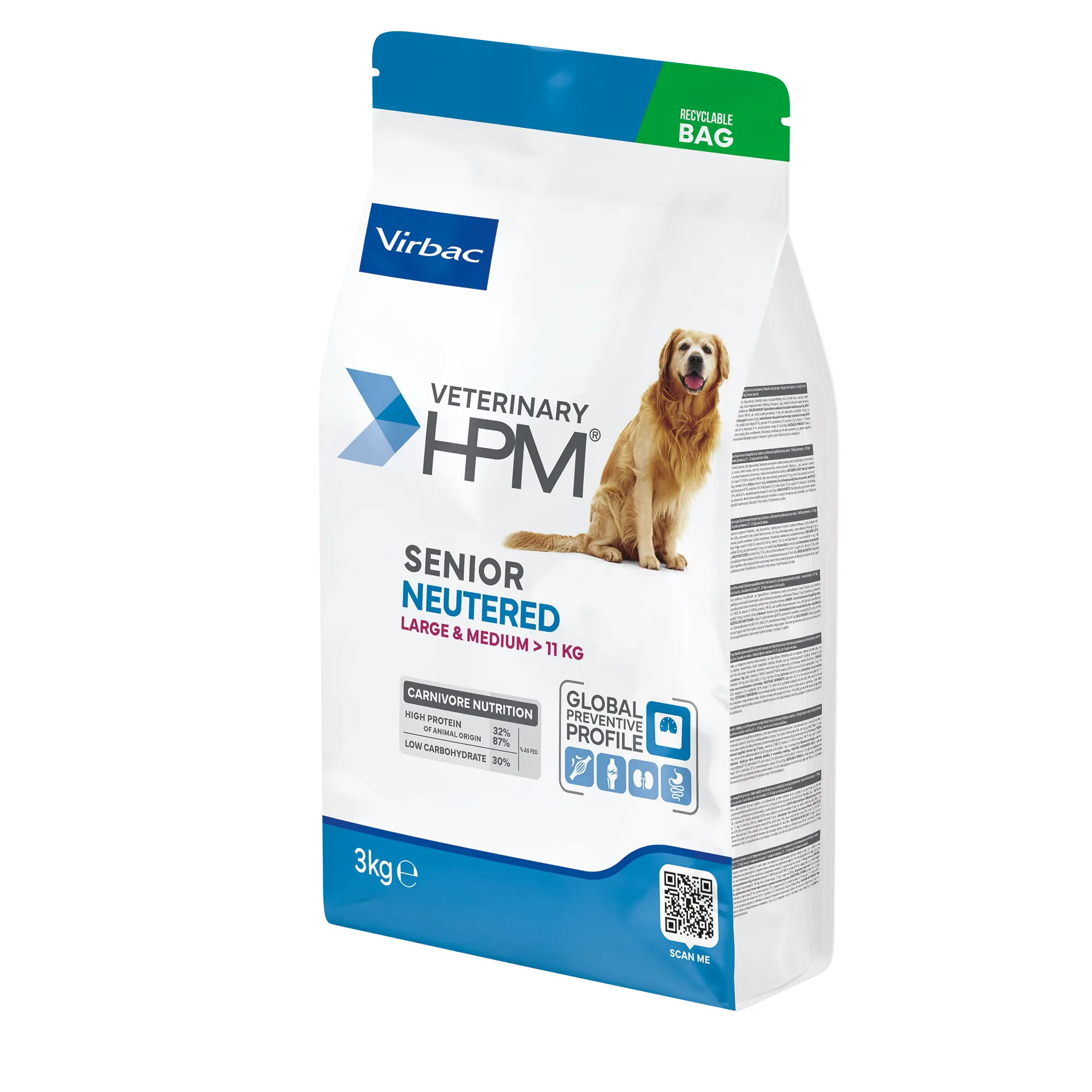 Croquettes chien stérilisé senior