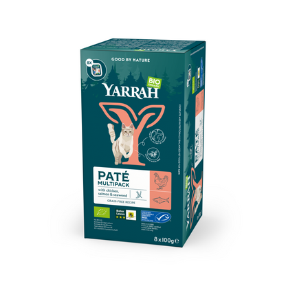 Yarrah pâtées bio - Lot 8 x 100g
