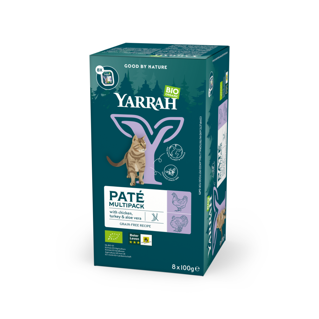 Yarrah pâtées bio - Lot 8 x 100g