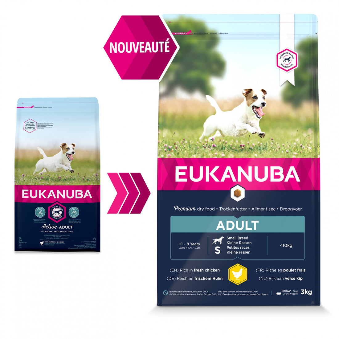 Eukanuba Active Adult Small Breed - Poulet