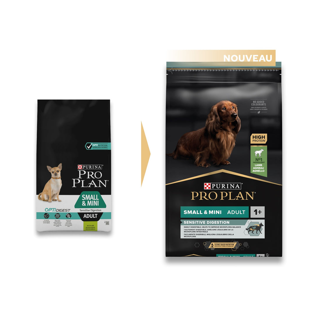 PRO PLAN Sensitive Digestion Small & Mini Adult à la Agneau- Croquettes pour chien