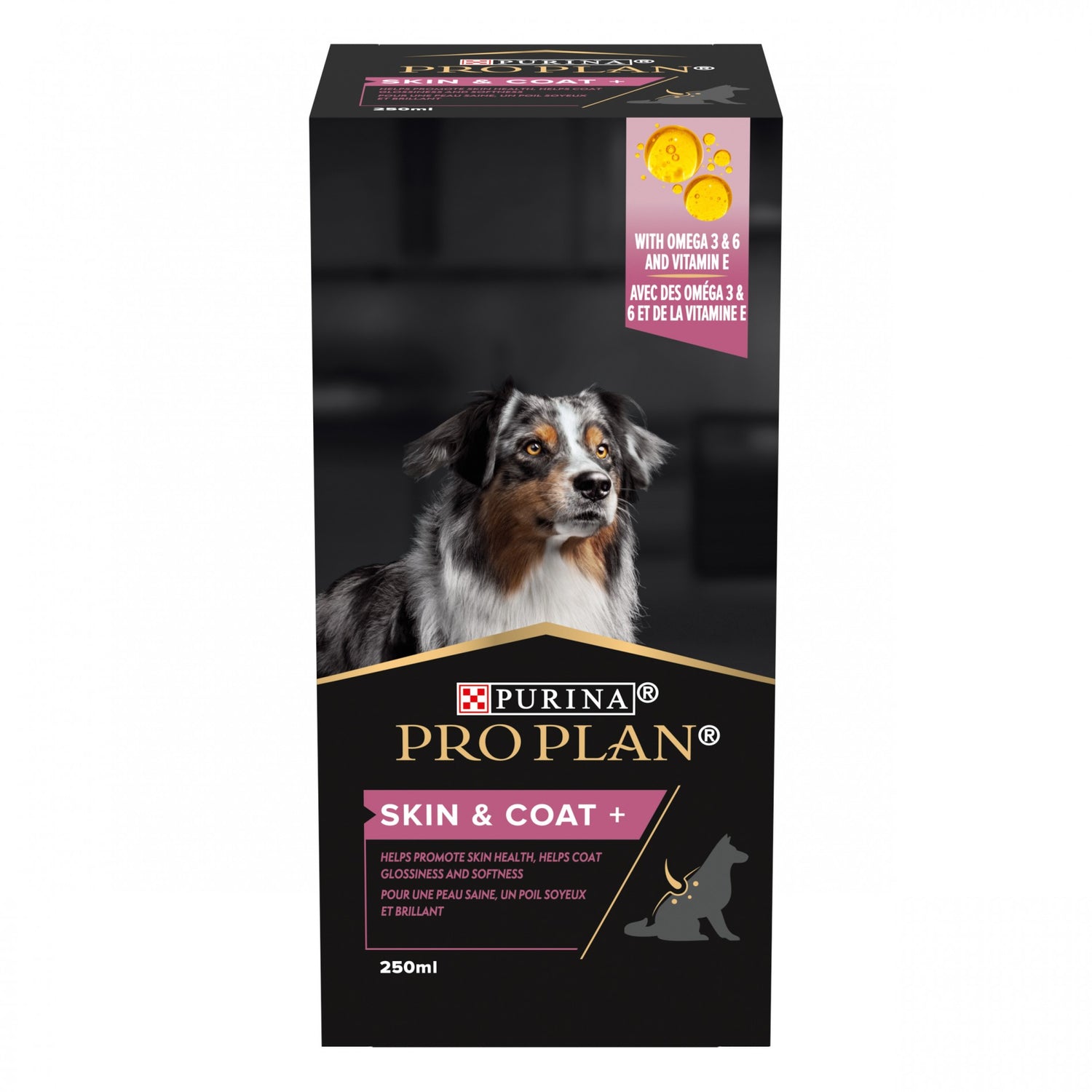PRO PLAN® Skin &amp; Coat+ en huile - Aliment complémentaire pour chien