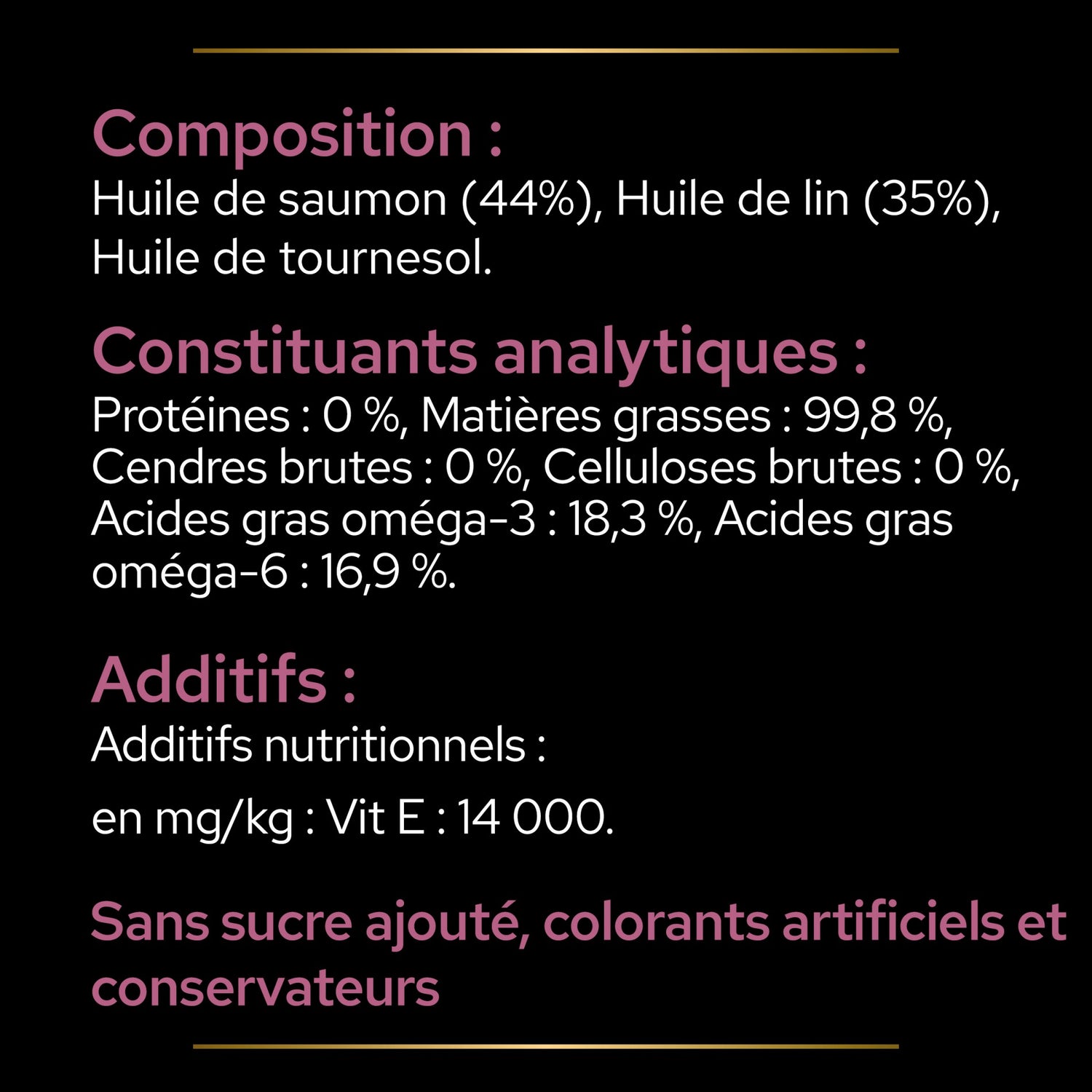 PRO PLAN® Skin &amp; Coat+ en huile - Aliment complémentaire pour chien