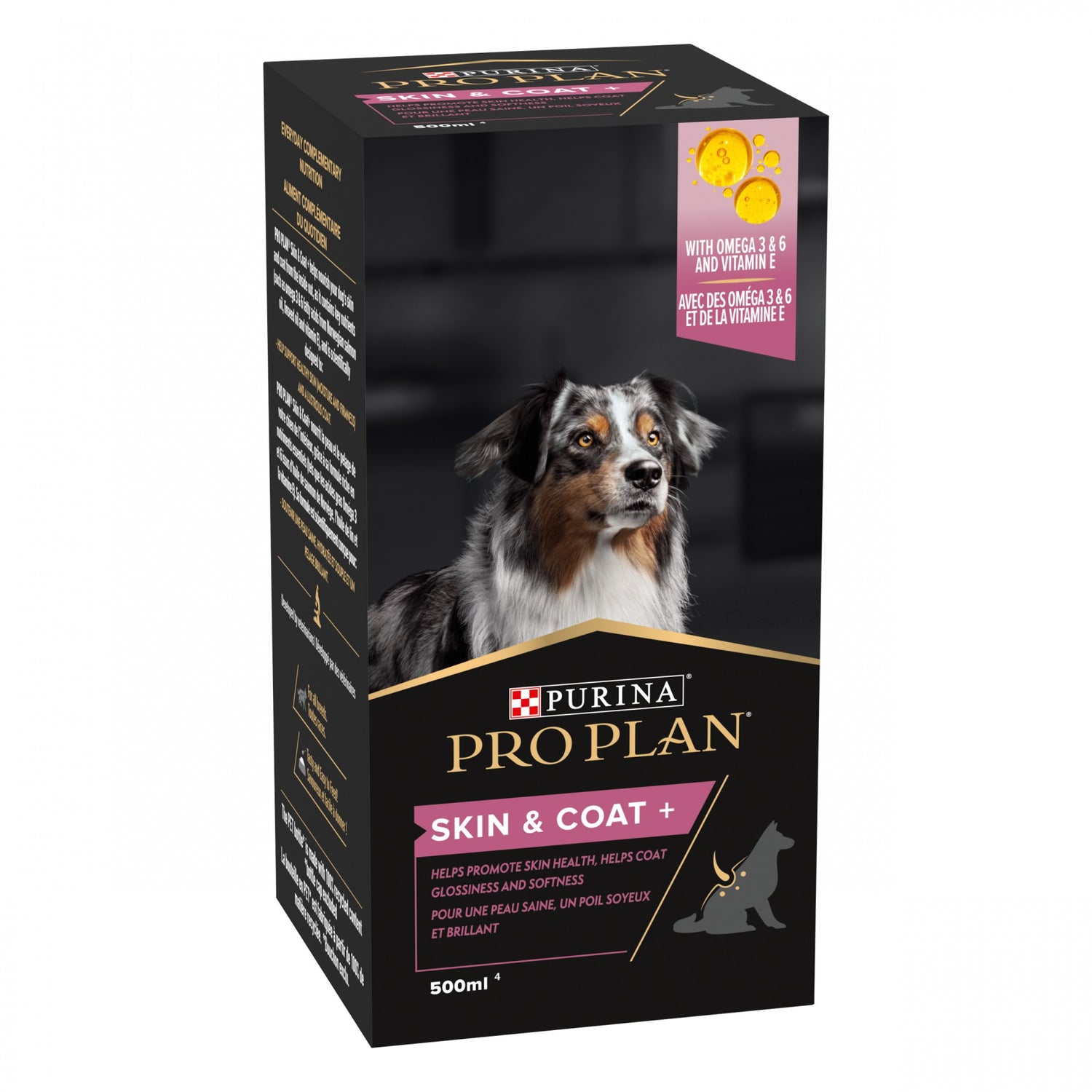 PRO PLAN® Skin &amp; Coat+ en huile - Aliment complémentaire pour chien
