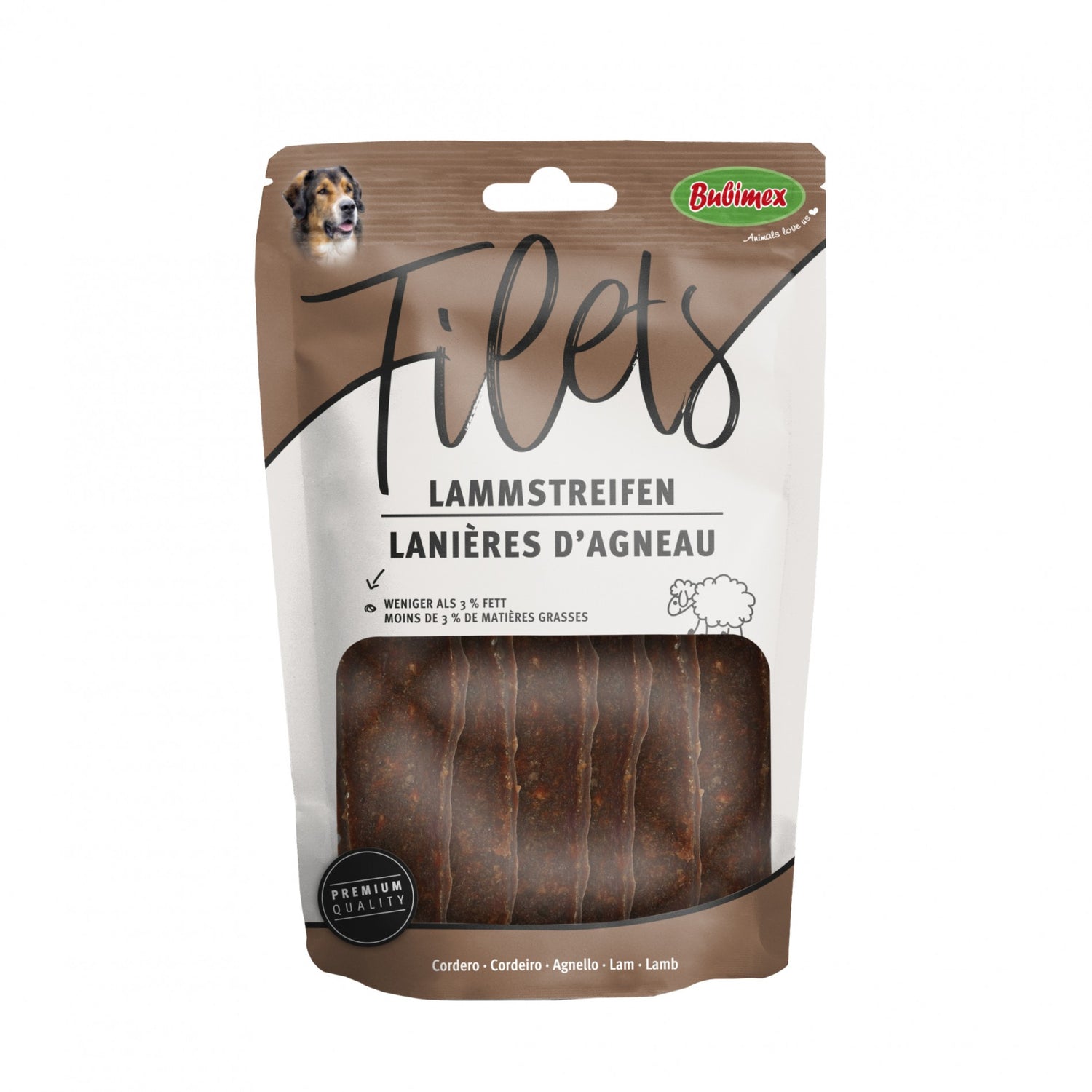 Lamelle de viande pour chien