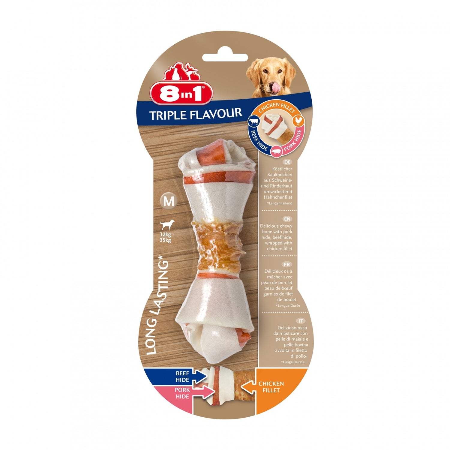 Os à mâcher Triple Flavour 8in1