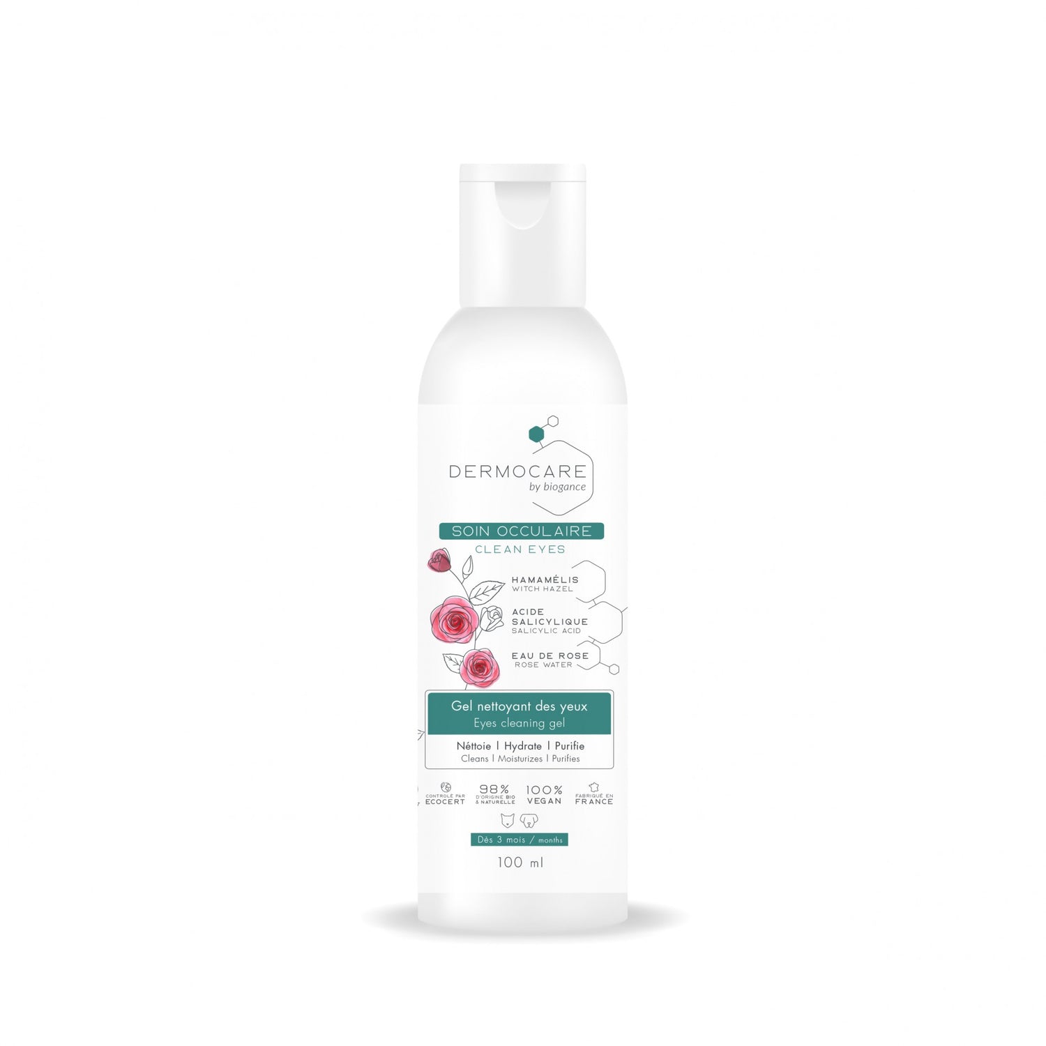 Gel nettoyant oculaire Dermocare