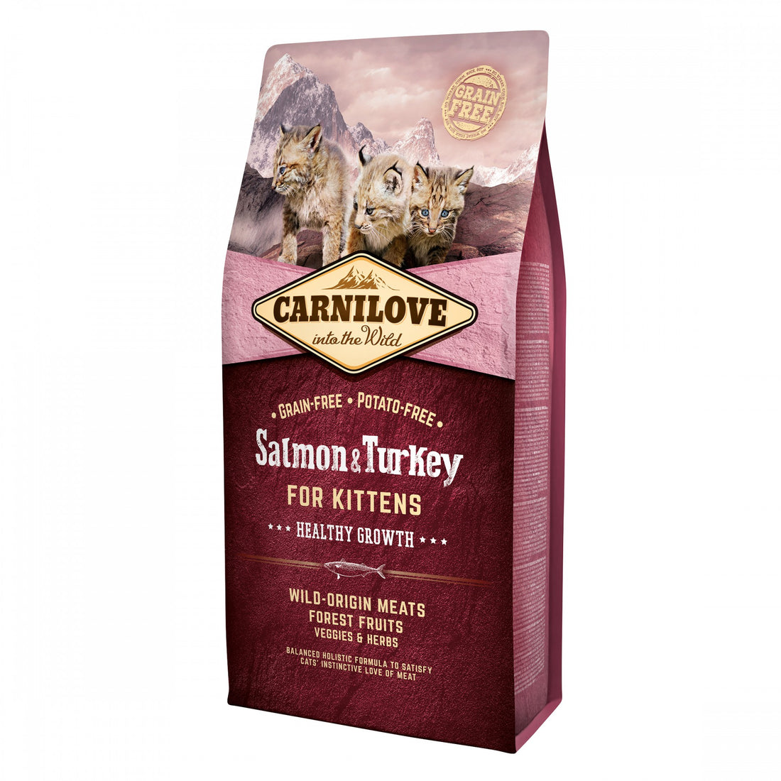 Carnilove Healthy Growth saumon &amp; dinde - croquettes chaton