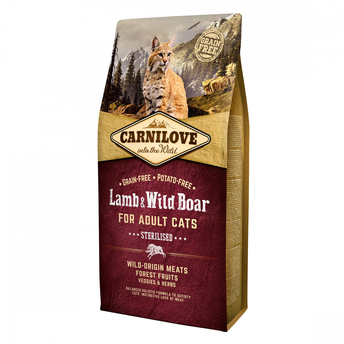 CARNILOVE Adult Sterilised Agneau & sanglier sauvage