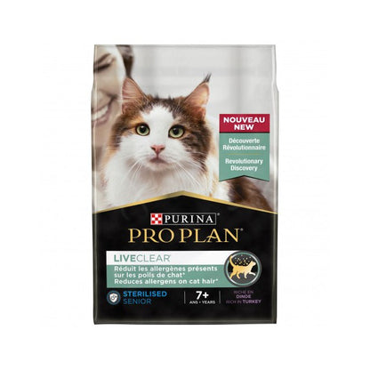 PRO PLAN LiveClear Sterilised Senior à la Dinde - Croquettes pour chat