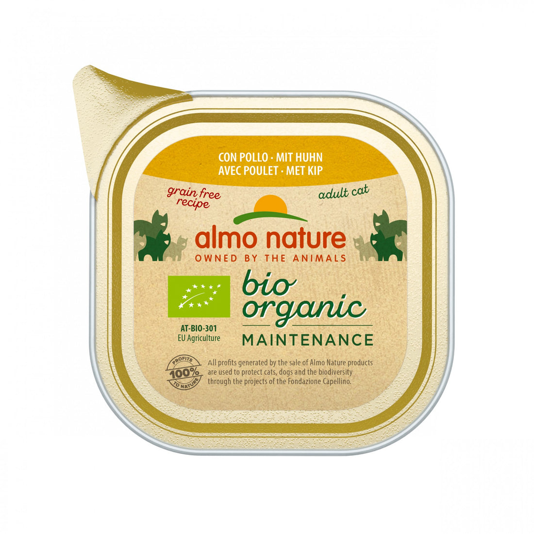 Almo Nature Pâtées Chat Adulte - Bio Organic Maintenance - 19 x 85 g