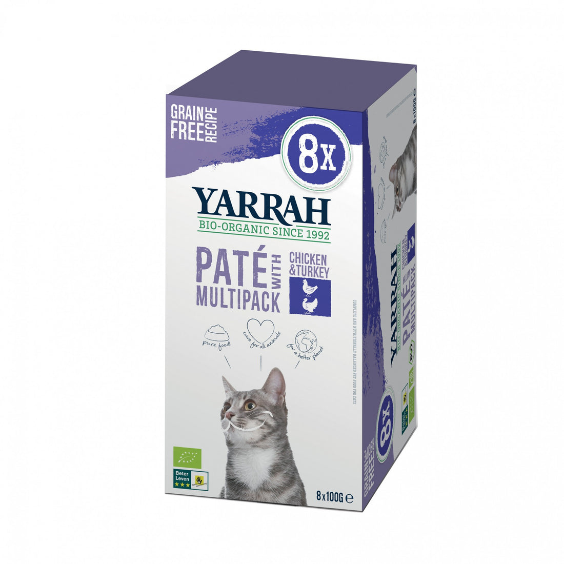 Yarrah pâtées bio - Lot 8 x 100g