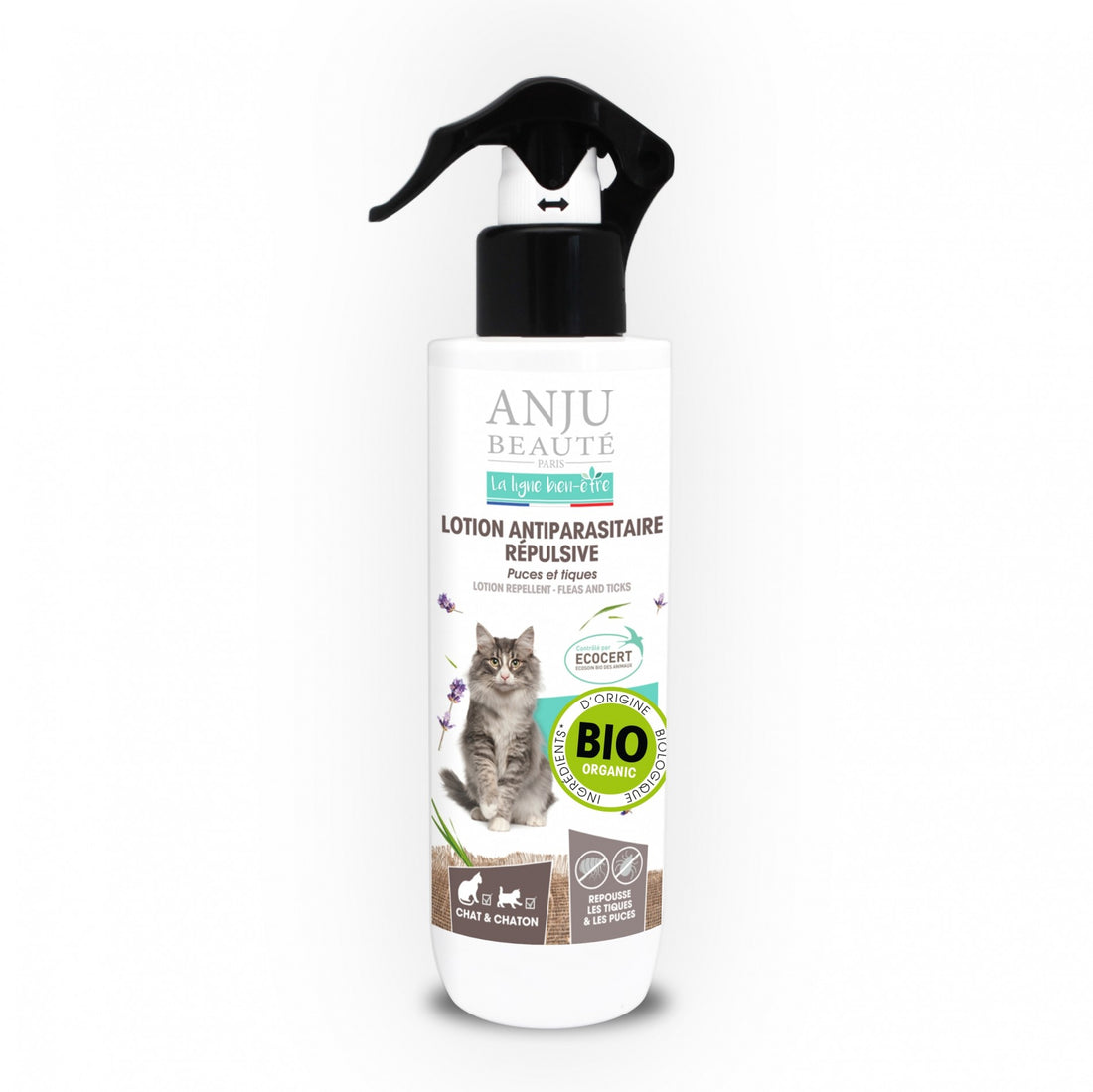 Lotion antiparasitaire répulsive chat & chaton