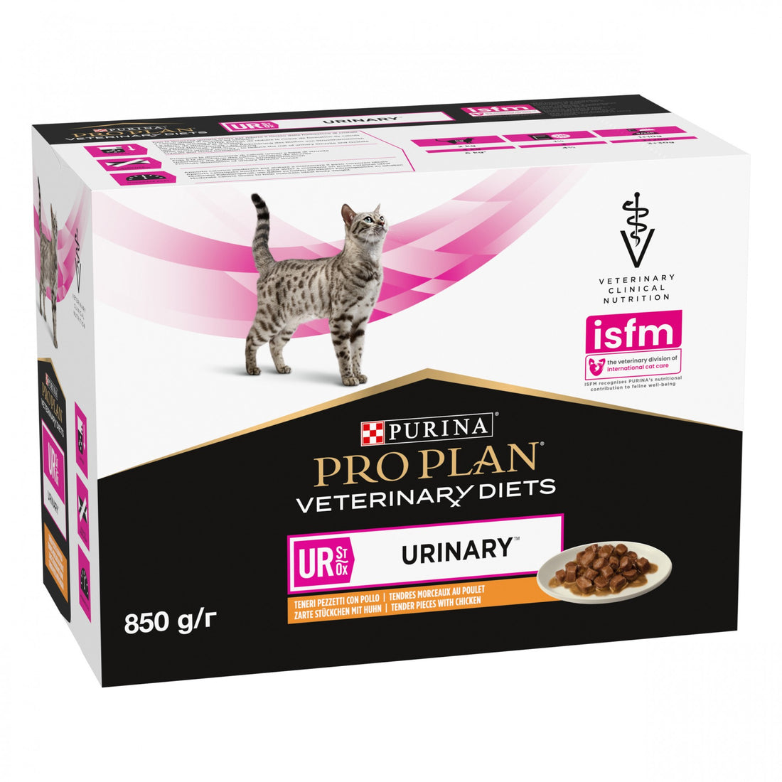 Pro Plan Veterinary Diets UR St/Ox Urinary – Pâtée en bouchées pour chat