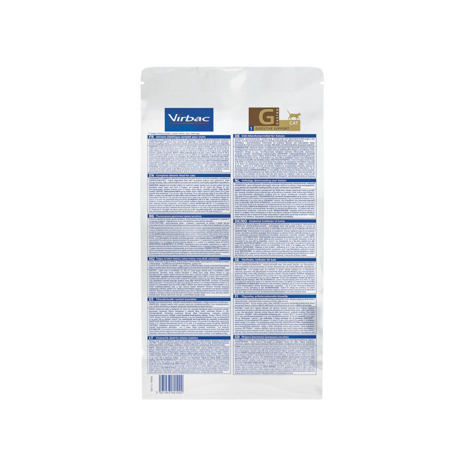 VIRBAC VETERINARY HPM Diététique Gastro Digestive Support Chat