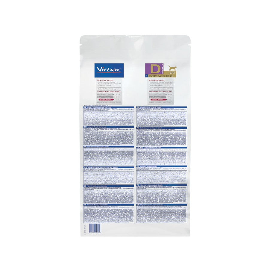 VIRBAC VETERINARY HPM Diététique Dermatology support Chat