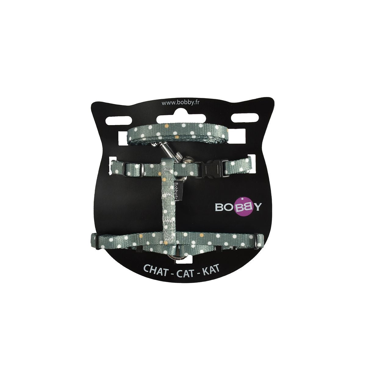 Parure harnais &amp; laisse Pretty - Vert sauge