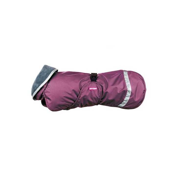 Pomppa Kevyt manteau imperméable pour chien Plum