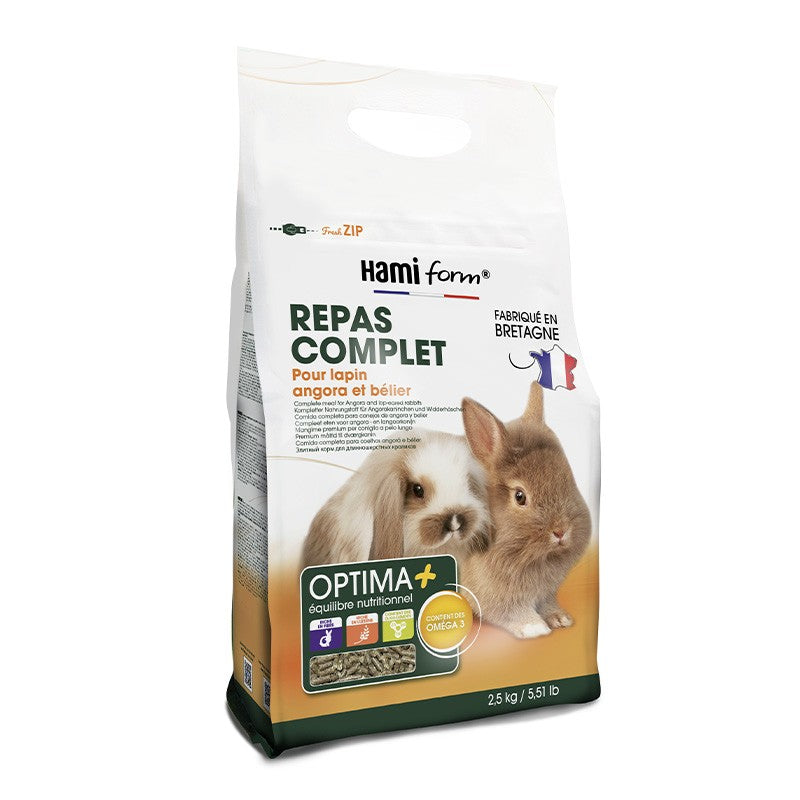 Optima + lapin angora et bélier