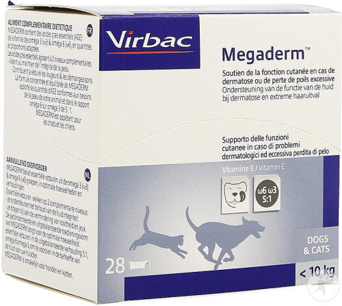 Megaderm® aliment complémentaire pour la peau chat, chien